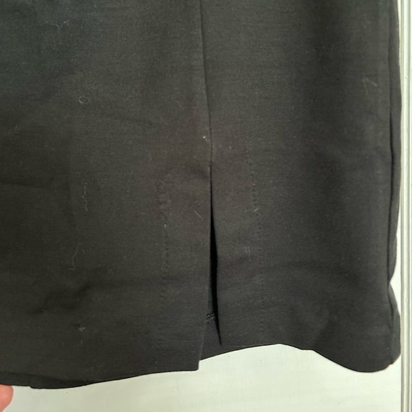 Black Mini Skirt with Slit - Picture 2 of 6